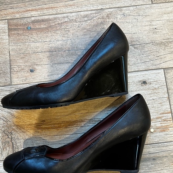 Giorgio Fabiani Leather Platform Shoes Made in Italy Size 10 - Picture 5 of 7